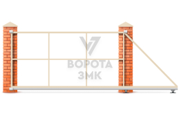 Ворота откатные 3000×2500 Ролтэк ЗМК-7077
