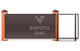 Откатные ворота Алютех 2500×3500 ЗМК-6877