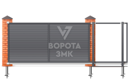 Ворота раздвижные 3000×2000 ЗМК-6958