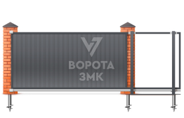 Откатные ворота Алютех 2500×3000 ЗМК-6846