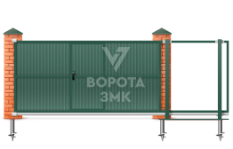 Ворота раздвижные 2100×3000 Алютех ЗМК-6878