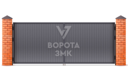 Распашные ворота двупольные 2750×2750 ЗМК-4911