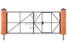 Ворота автоматические 1500×2750 ЗМК-4708