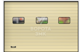 Секционные гаражные ворота Алютех 2125×2750 ЗМК-2885